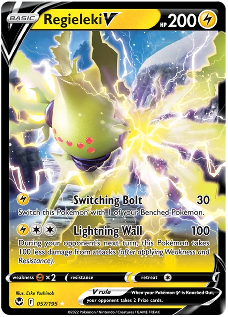 Regieleki V Silver Tempest Pokemon Single 057/195