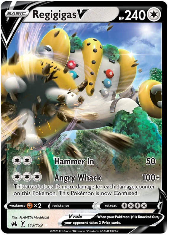 Regigigas V Crown Zenith Pokemon Card Single