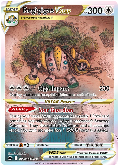 Regigigas VSTAR Crown Zenith Galarian Gallery Pokemon Card Single
