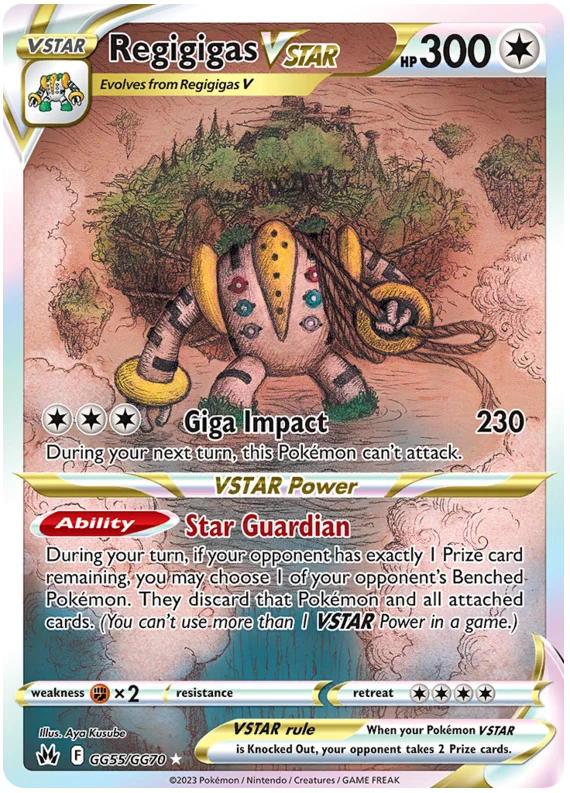 Regigigas VSTAR Crown Zenith Galarian Gallery Pokemon Card Single