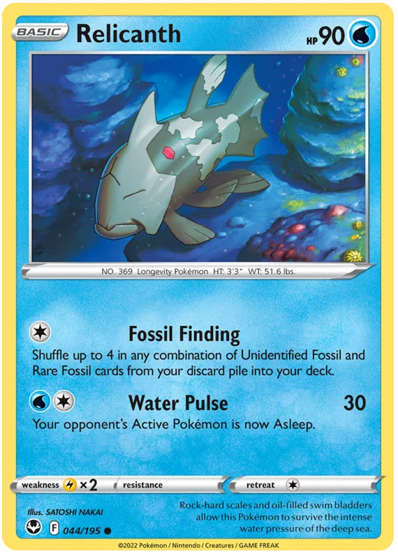 Relicanth Silver Tempest Pokemon Card Single
