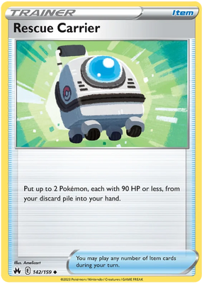 Rescue Carrier Crown Zenith Pokemon Card Single