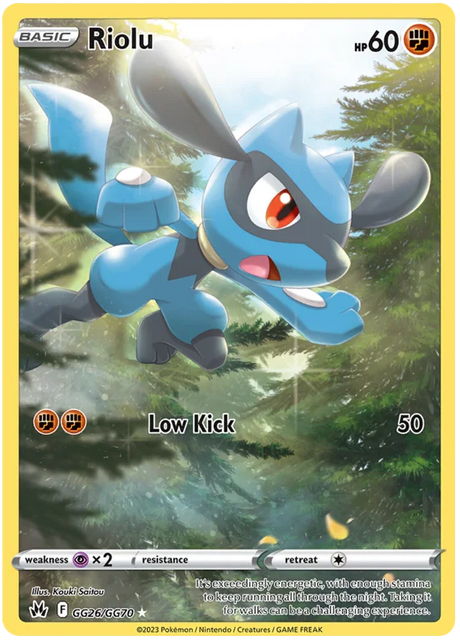 Riolu Crown Zenith Galarian Gallery Pokemon Card Single