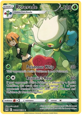 Roserade Lost Origin Trainer Gallery Pokemon Single Card TG02/TG30