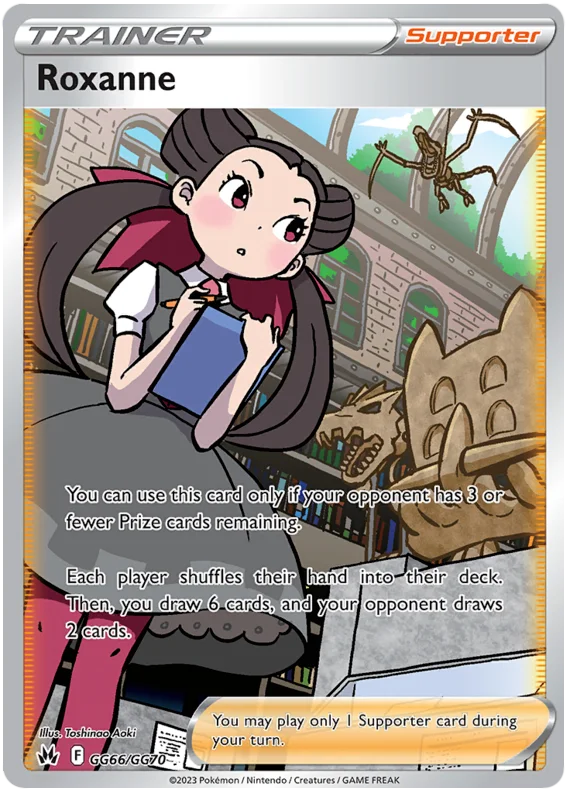 Roxanne Crown Zenith Galarian Gallery Pokemon Card Single