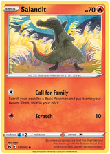Salandit Crown Zenith Pokemon Card Single
