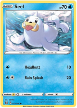 Seel Lost Origin Pokemon Single Card 033/196