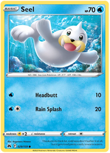 Seel Crown Zenith Pokemon Card Single