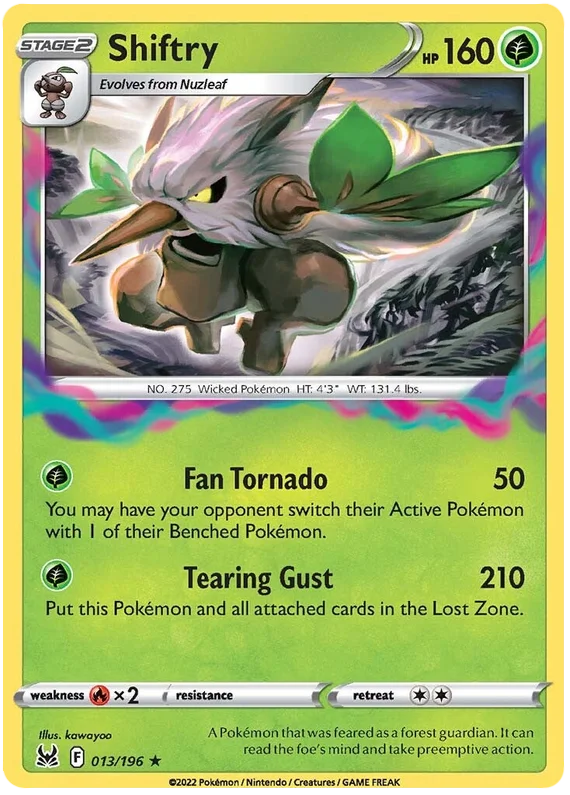 Shriftry Lost Origin Pokemon Single Card 013/196