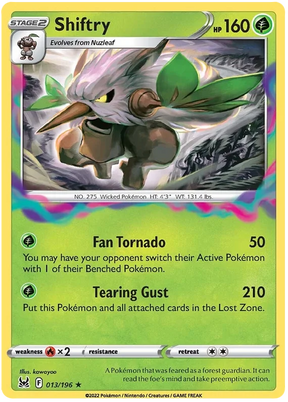 Shriftry Lost Origin Pokemon Single Card 013/196