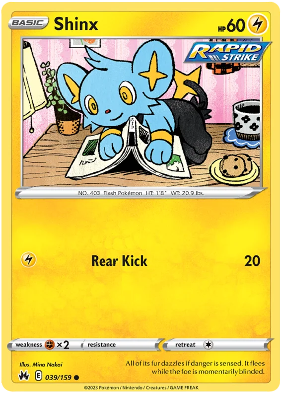 Shinx 039 Crown Zenith Pokemon Card Single