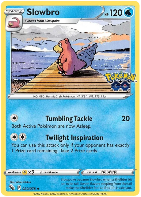 Slowbro Pokemon GO Card Singles 020/078