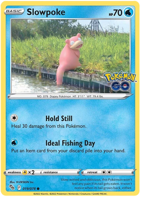 Slowpoke Pokemon GO Card Singles 019/078