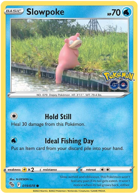 Slowpoke Pokemon GO Card Singles 019/078