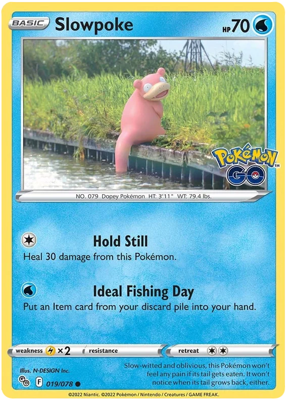 Slowpoke Pokemon GO Card Singles 019/078