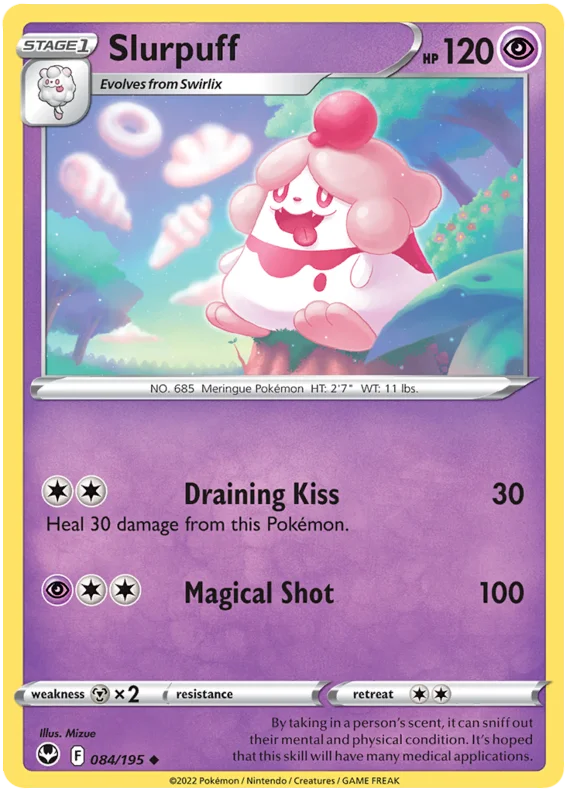 Slurpuff Silver Tempest Pokemon Single 084/195