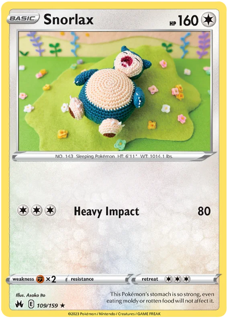 Snorlax Crown Zenith Pokemon Card Single