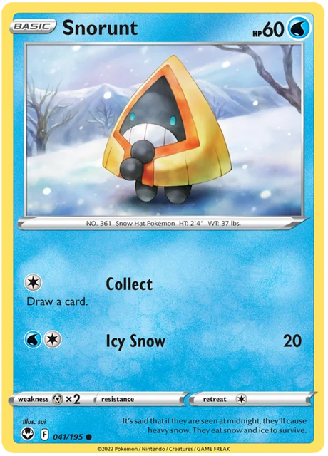 Snorunt Silver Tempest Pokemon Single 041/195