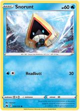 Snorunt Crown Zenith Pokemon Card Single