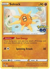 Solrock Pokemon GO Card Singles 039/078