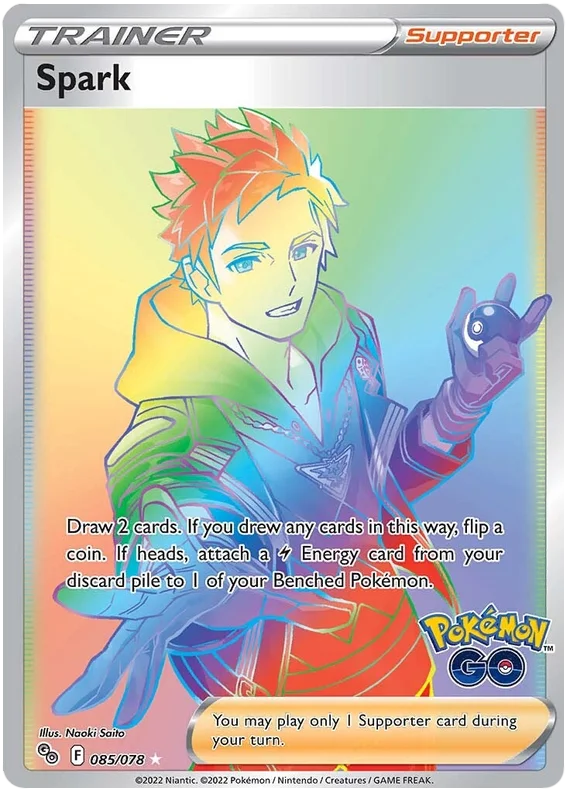 Spark (Secret) Pokemon GO Card Singles 085/078