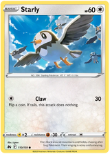 Starly Crown Zenith Pokemon Card Single