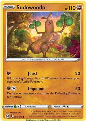 Sudowoodo Lost Origin Pokemon Single Card 094/196