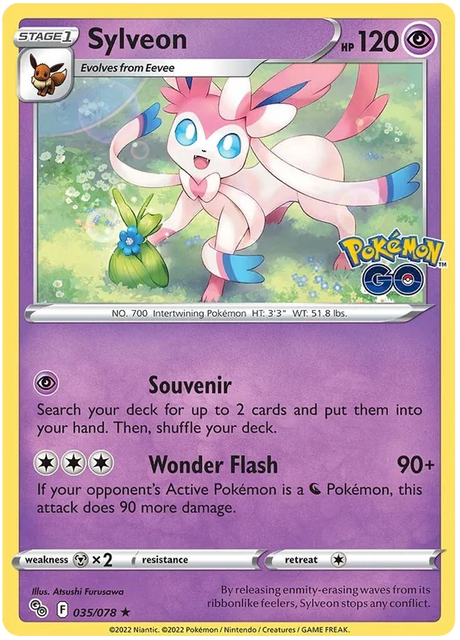 Sylveon Pokemon GO Card Singles 035/078