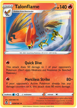 Talonflame Silver Tempest Pokemon Single 029/195