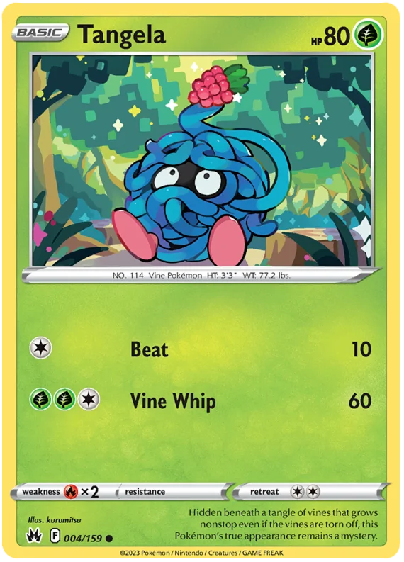 Tangela Crown Zenith Pokemon Card Single