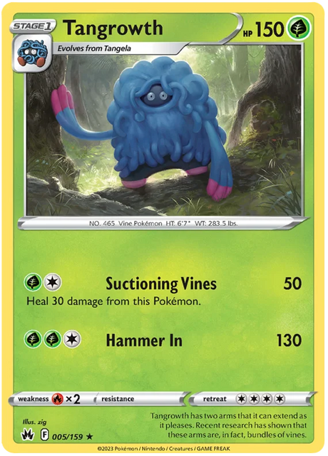 Tangrowth Crown Zenith Pokemon Card Single