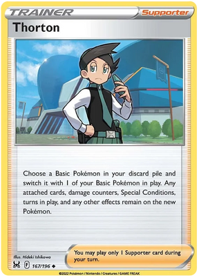 Thorton Lost Origin Pokemon Single Card 167/196
