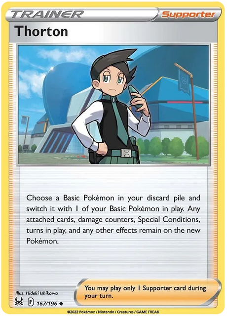 Thorton Lost Origin Pokemon Single Card 167/196