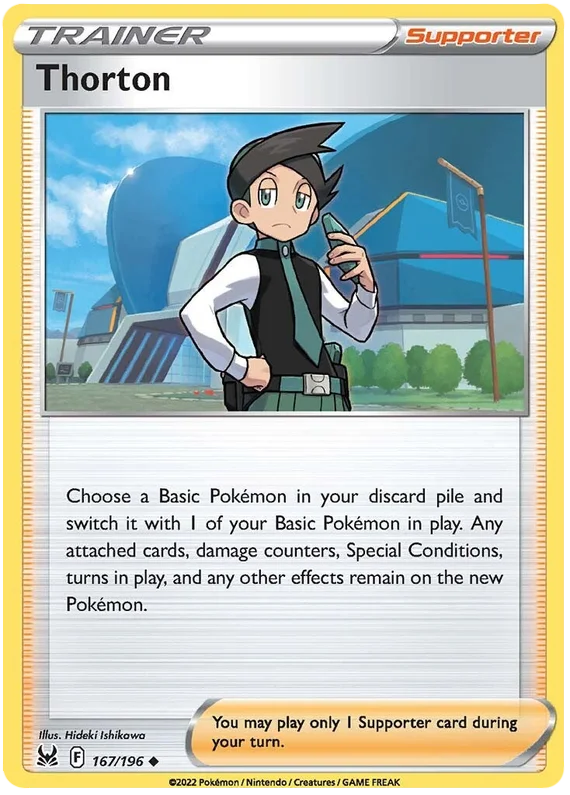 Thorton Lost Origin Pokemon Single Card 167/196