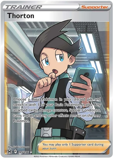 Thorton (Full Art) Lost Origin Pokemon Single Card 195/196