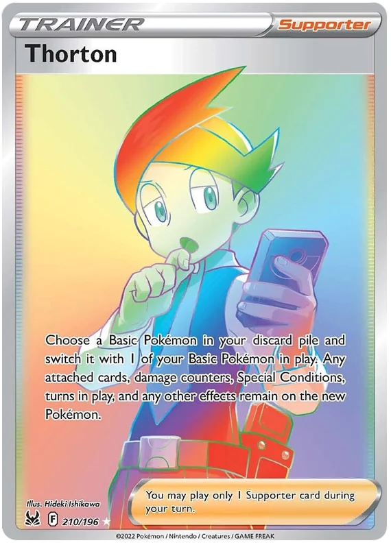 Thorton (Secret) Lost Origin Pokemon Single Card 210/196