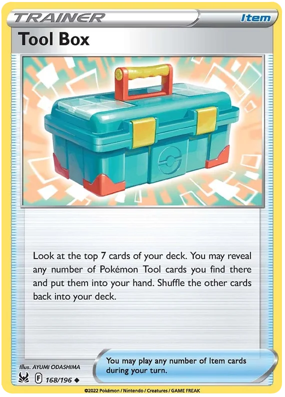 Tool Box Lost Origin Pokemon Single Card 168/196
