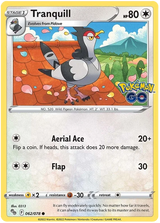 Tranquill Pokemon GO Card Singles 062/078