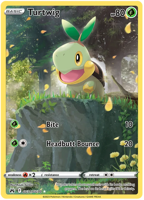 Turtwig Crown Zenith Galarian Gallery Pokemon Card Single