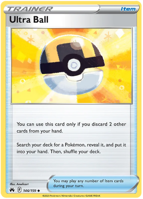Ultra Ball Crown Zenith Pokemon Card Single