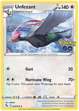 Unfezant Pokemon GO Card Singles 063/078