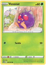 Venonat Silver Tempest Pokemon Single 001/195