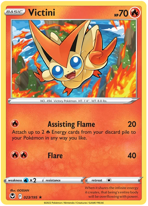 Victini Silver Tempest Pokemon Card Single