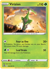 Virizion Silver Tempest Pokemon Single 014/195