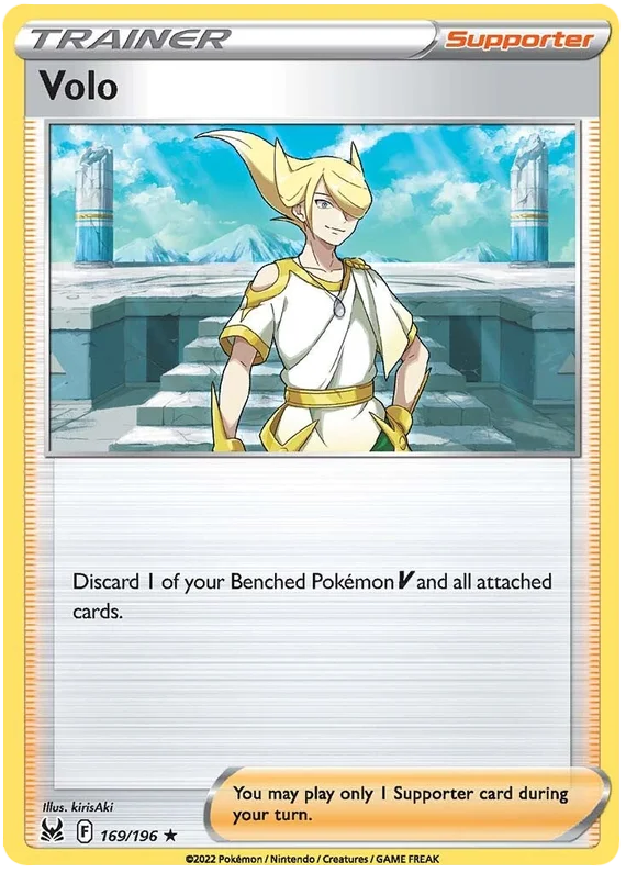 Volo Lost Origin Pokemon Single Card 169/196