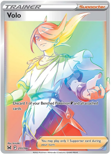 Volo (Secret) Lost Origin Pokemon Single Card 211/196