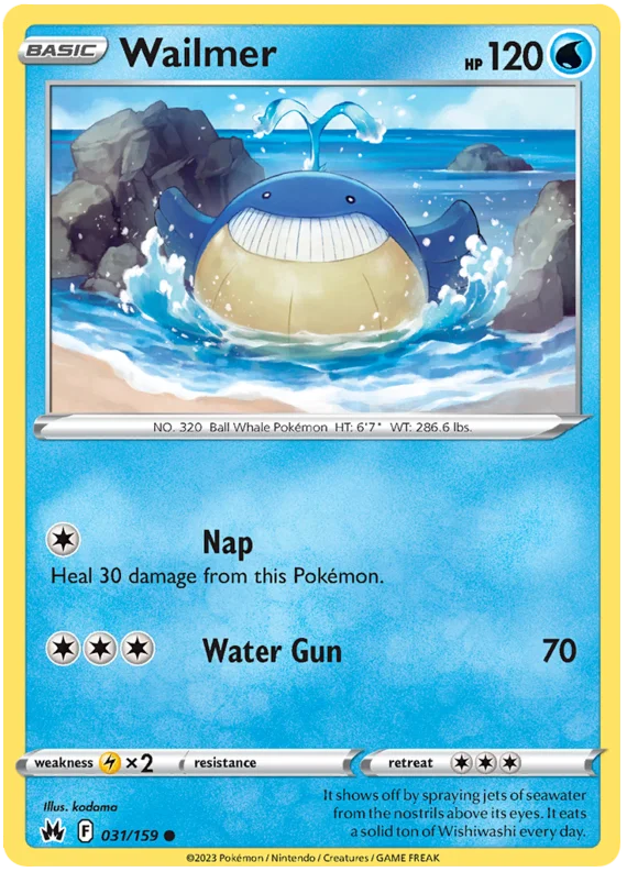 Wailmer Crown Zenith Pokemon Card Single