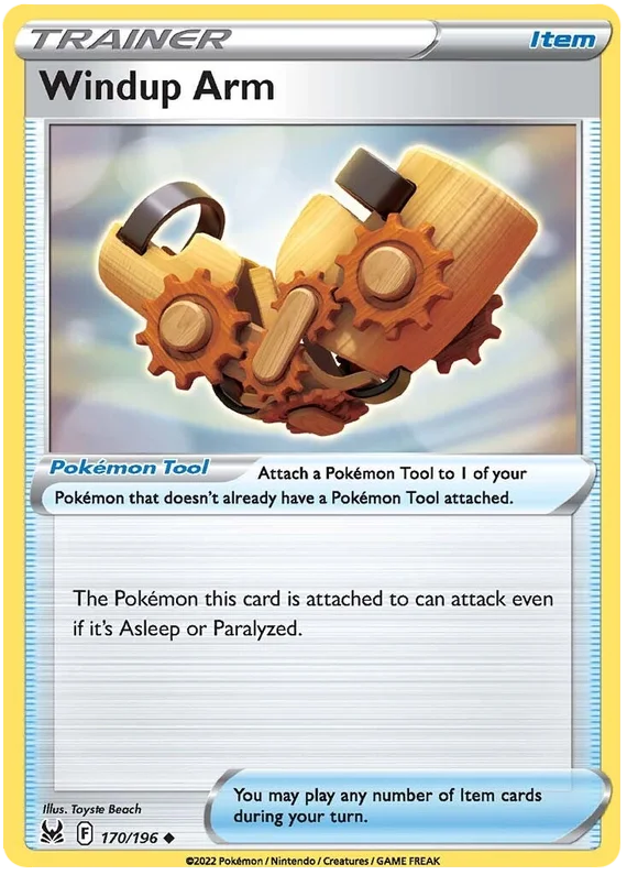 Windup Arm Lost Origin Pokemon Single Card 170/196