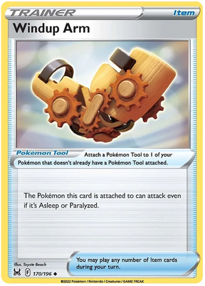 Windup Arm Lost Origin Pokemon Single Card 170/196