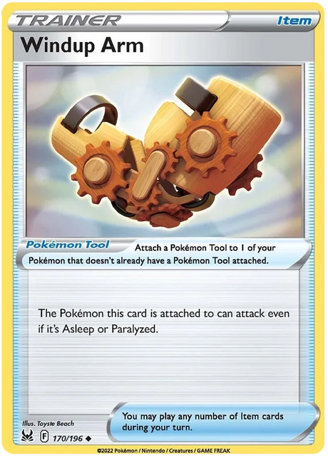 Windup Arm Lost Origin Pokemon Single Card 170/196